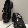 Sandro Black Leather Loafers-size 39/UK 6 Image 6