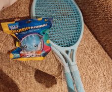 Tennis set and squishy toy