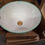 Bathco floral design counter top basin Image 2