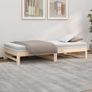 Day Bed | Natural Wood | Solid Pine Wood | Standard Double | Pull-Out Image 3