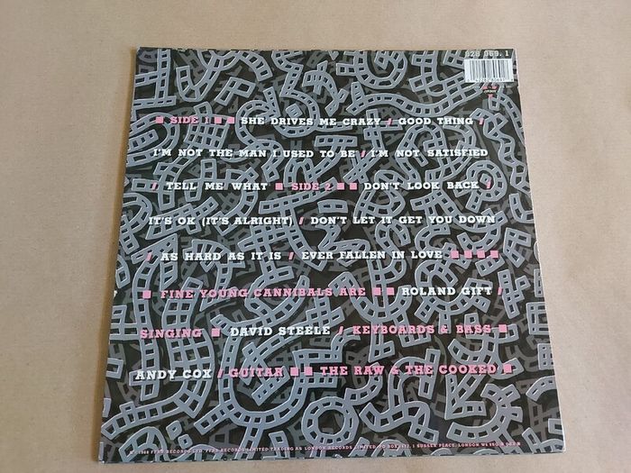 Fine Young Cannibals - The Raw And The Cooked - Vinyl Record + Hundreds More