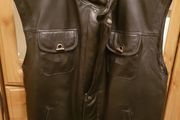 sleaveless leather jacket