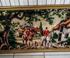 Beautiful framed handmade tapestry