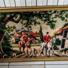 Beautiful framed handmade tapestry