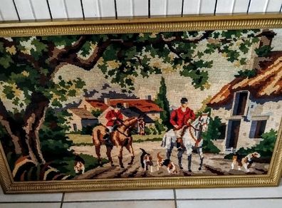 Beautiful framed handmade tapestry