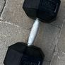 1x25kg rubber hex dumbbell. One available Image 3