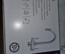 Amsel twin lever kitchen mixer tap basically brand new except the knobs and handles