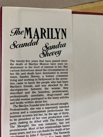 Marilyn monroe books