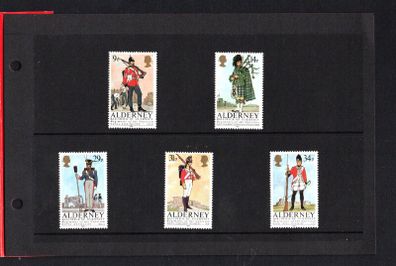1985 Alderney Regiments of the Alderney Garrison Commemorative Stamp Presentation Pack
