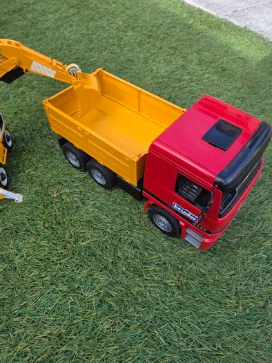 Bruder Toy MAN TGA Construction Truck with Liebherr Excavator