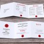 Floral Trifold Wedding Invites Image 6