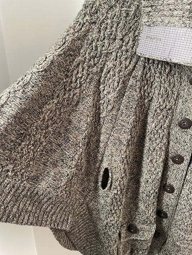 PEPE London Wool Blend Cape Coat Cardigan Size S!