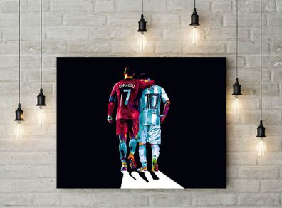 Ronaldo and Messi printed picture on pvc foamex board