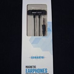 Brand New Sonarto Magnetic Earphones Ergonomics Magnetic Design- Aux Connecter - RRP - 8.99