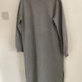 dress freequent brand size small grey sweatshirt dress with side slits Image 4