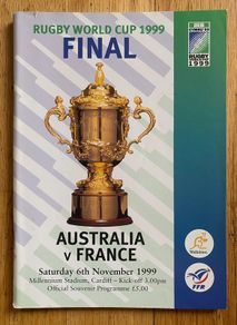 Very Rare 1999 Australia v France - Rugby World Cup Final Programme