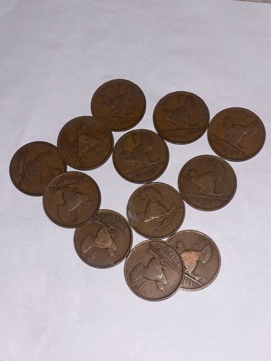1928 Irish Pingin Penny First Year of Issue Vintage Irish Coin