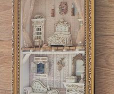 Vintage Doll house  Shadow Box