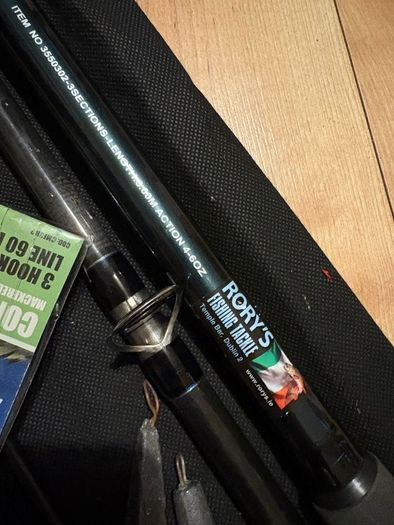 fishing rod and feel daiwa silstar mackrell sea rod pollock pier rock beach feathers weights