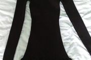 Slim black jumper dress