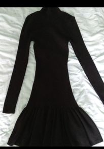 Slim black jumper dress