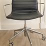 Vintage Office Chair Leather Designer Italian by Arper Image 10