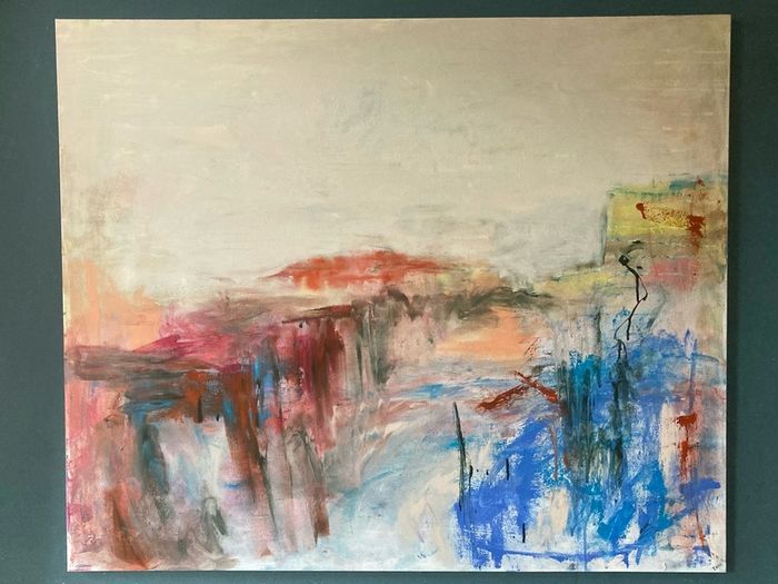 XL Framed Original Art Original Abstract Painting
