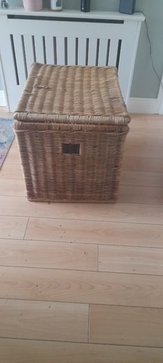 Large Wicker Storage Trunk