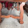 Antique Mahogany Table with Glass Top Image 3