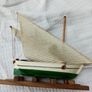 Nautical Wooden Model Sailboat Image 3