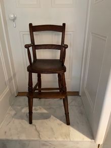 Traditional wooden high chair