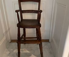Traditional wooden high chair