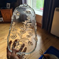 Mikasa Walther Glas "Blossom Time" tray