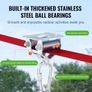Zipline Kit for Kids and Adult, 65 ft Zip Line Kits Up to 500 lb, Backyard Outdoor Quick Setup Zipline, Playground Entertainment with Zipline, Nylon Safety Harness, Seat, and Handlebar Image 3