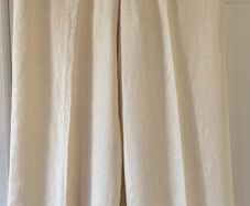 Ladies Cream Linen Mix Trousers by Marks&Spencer