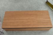 Vintage Wooden Quilted Top Trinket Box Jewelry box