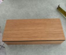 Vintage Wooden Quilted Top Trinket Box Jewelry box
