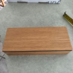 Vintage Wooden Quilted Top Trinket Box Jewelry box