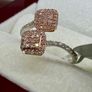 Gold 9K Rose Gold SGL Certified Natural Pink Diamond & White Diamond Image 4