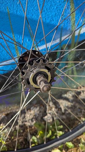 Fixie bike wheel set, lightweight.