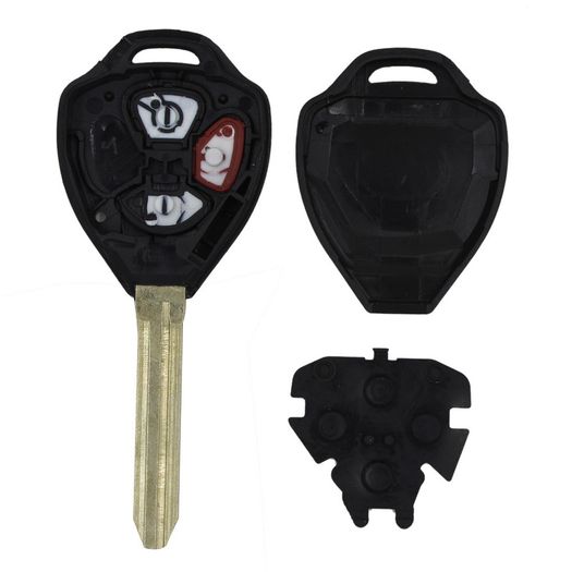 3 Buttons Remote Case Uncut Blade For For Toyota Corolla Yaris Cellica Brand New With LOGO