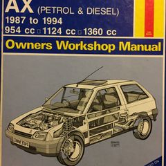 Citroen AX Haynes Owners Manual 1987 to 1994