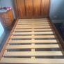Solid Wood Bed and Mattress Image 3