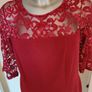 Brand new Moda at George raspberry knee length lace dress size UK16 EU44 Postage included Image 3