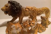 Wild Animal Figures Big Cats Vintage ELC