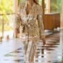 Gorgeous Zara Bloggers Viral Insta Famous Boho Ethnic Print Linen Blend Suit, Blazer and Trousers Image 10