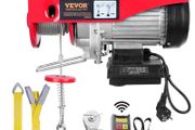 Electric Hoist, 2200 lbs Lifting Capacity, 1600W 220V Electric Steel Wire Winch with Wireless Remote Control, 40ft Single Cable Lifting Height &amp; Pure Copper Motor, for Garage Warehouse Factory