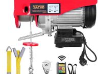 main image for ad Electric Hoist, 2200 lbs Lifting Capacity, 1600W 220V Electric Steel Wire Winch with Wireless Remote Control, 40ft Single Cable Lifting Height &amp; Pure Copper Motor, for Garage Warehouse Factory