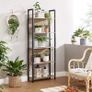 Bookcase, Kitchen Shelf, Standing Shelf with 5 Open Shelves Image 2