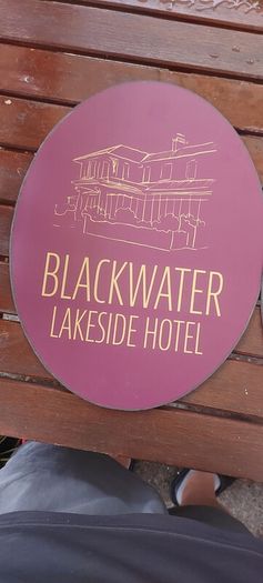 2 x blackwater lakeside hotel advertising signs ,not metal,lovely advertising display items,,buyer collects or pays postage thank you,,price for both ,or sell separate,sold as seen .